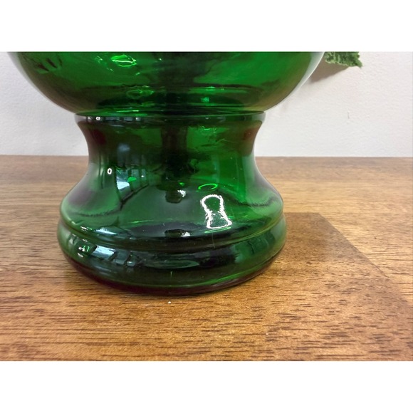 Emerald Green Art Glass Vase Vintage Cleveland USA Home Decor Retro Mid Century - Picture 5 of 8